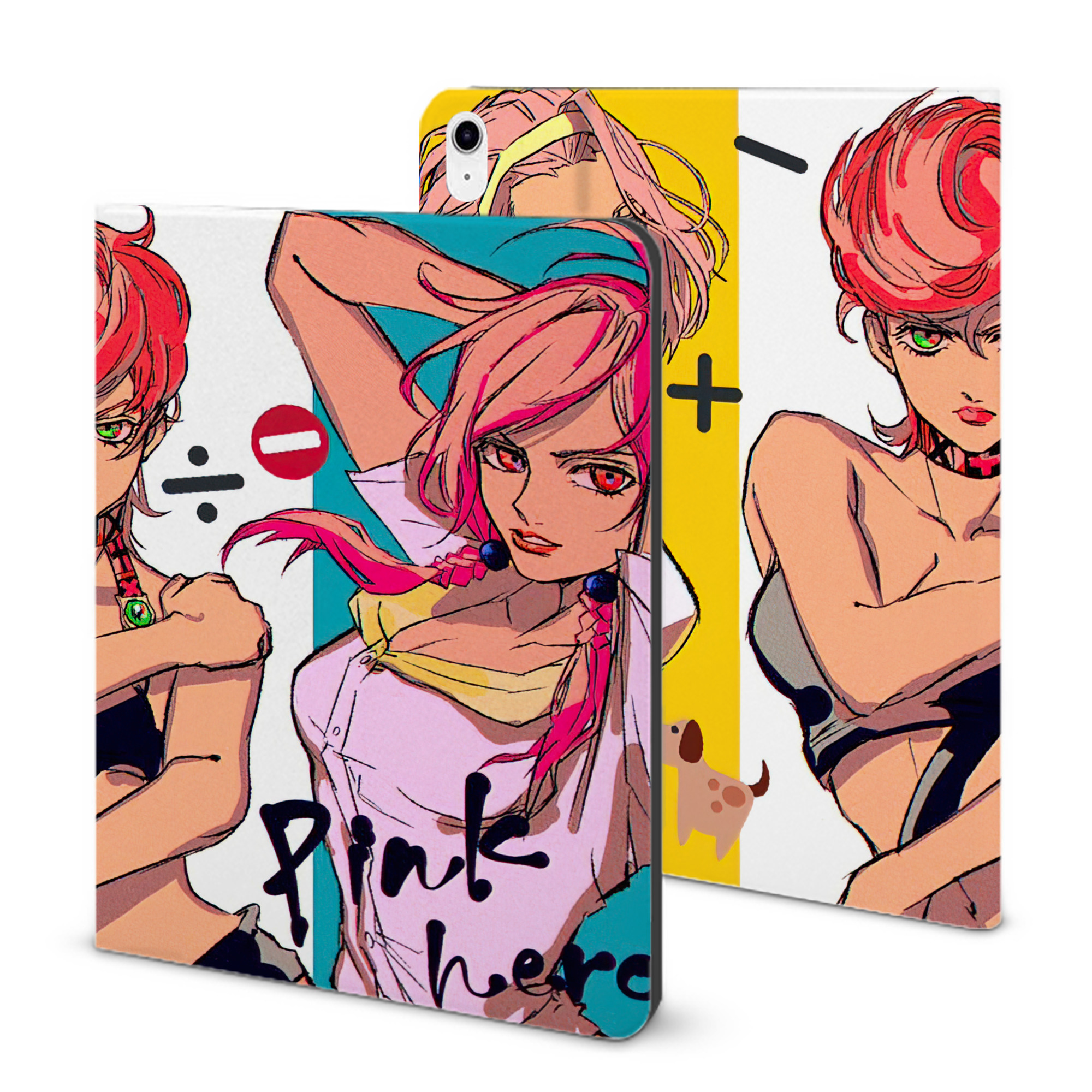 （画像用） ジョジョの奇妙な冒険 JoJo's Bizarre Adventure IPad ケース ブック型 PUレザー TPU 耐衝撃 軽量 薄型 ペン収納なし 全面保護 IPad 各モデル対応